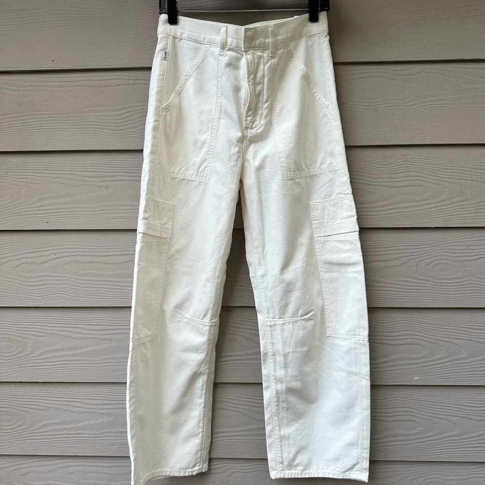 Citizens Of Humanity Marcelle Jeans in Off White-26 NWT - Picture 11 of 16